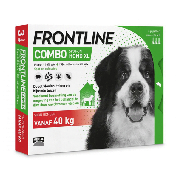 Afbeelding Frontline Combo Spot on Hond XL 3 pipetten door Petsplace.nl