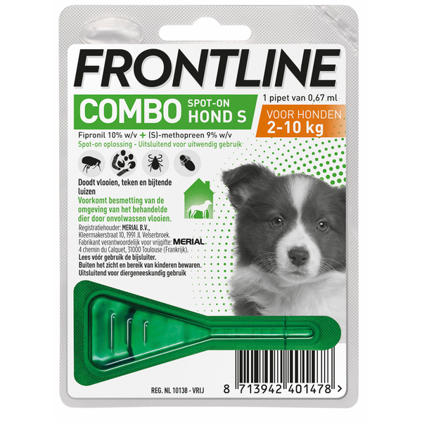 Frontline Combo Spot On Puppy - Anti vlooien en tekenmiddel - 1 pip