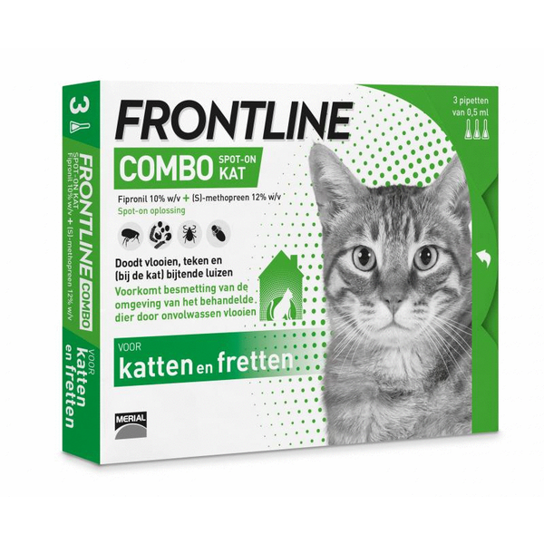Afbeelding Frontline Combo Spot on Kat 3 pipetten door Petsplace.nl