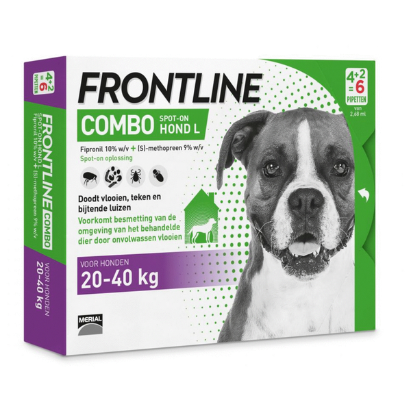 Afbeelding Frontline Combo Spot-On Hond L 6 pipetten door Petsplace.nl