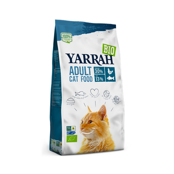 Yarrah Biologisch Adult Vis - Kattenvoer - 800 g