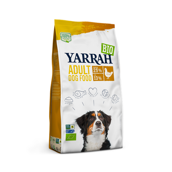 Afbeelding Yarrah Biologisch Adult Kip - Hondenvoer - 5 kg door Petsplace.nl