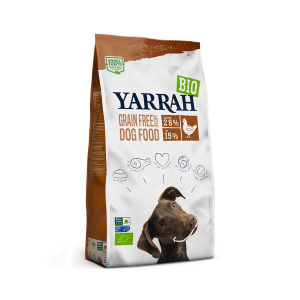 Afbeelding Yarrah Biologisch Graanvrij - Hondenvoer - 2 kg door Petsplace.nl