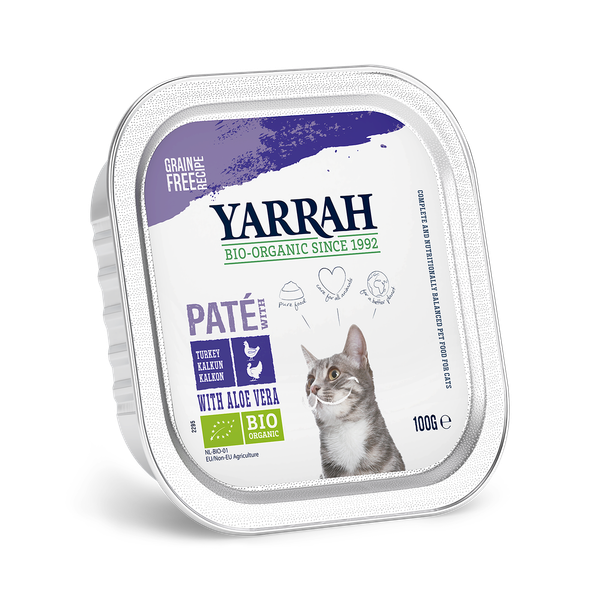 Afbeelding Yarrah Cat Kuipje Pate Kip/Kalkoen Aloe Vera door Petsplace.nl