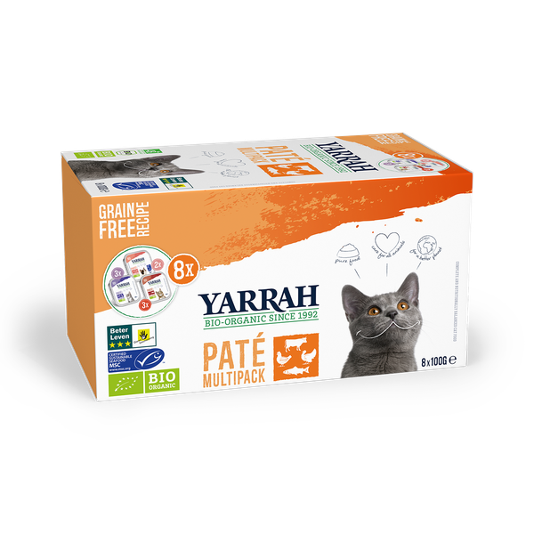 Afbeelding YA CAT ORG.MULTI-PACK 8X100GR 00001 door Petsplace.nl