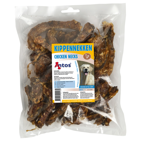 Afbeelding Antos Kippennekken - Hondensnacks - Kip 300 g door Petsplace.nl