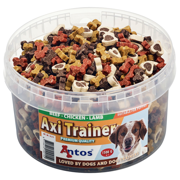 Afbeelding Antos Axi Trainer - Hondensnacks - Kip Lam Rund 1500 g door Petsplace.nl