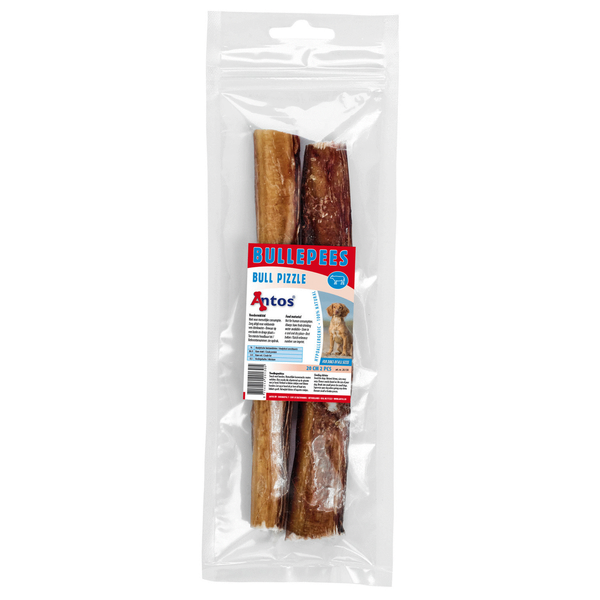 Afbeelding Antos Bullepees - Hondensnacks - Rund 20 cm 120 g 2 stuks door Petsplace.nl
