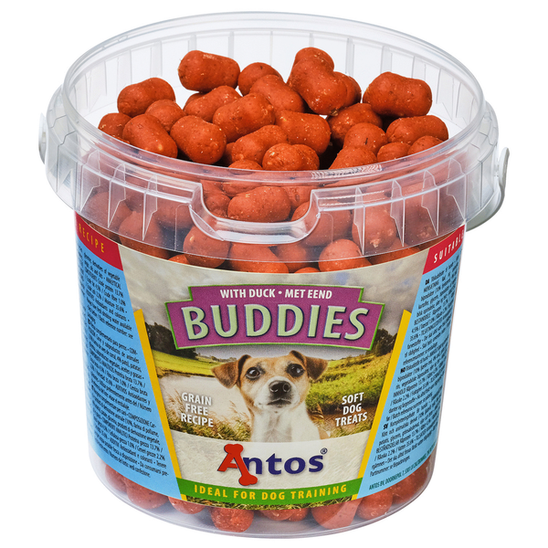 Afbeelding Antos Buddies - Hondensnacks - Eend 400 g door Petsplace.nl