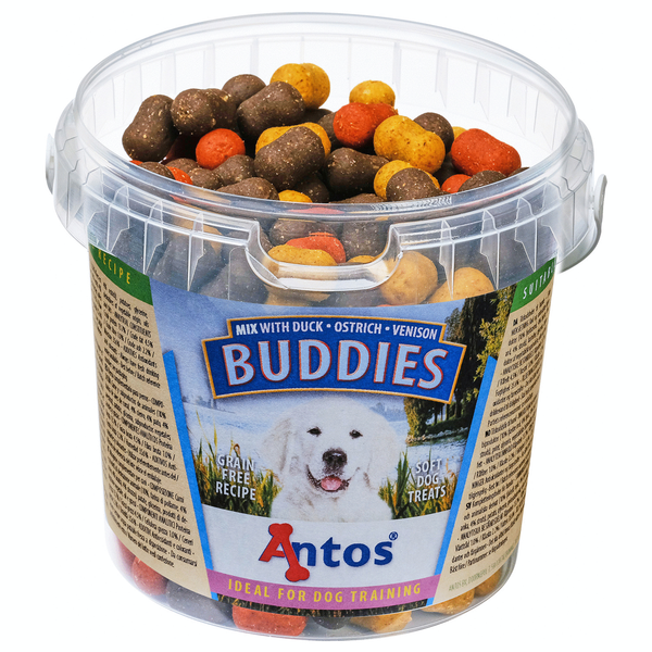 Afbeelding Antos Buddies 400 g - Hondensnacks - Eend&Wild door Petsplace.nl