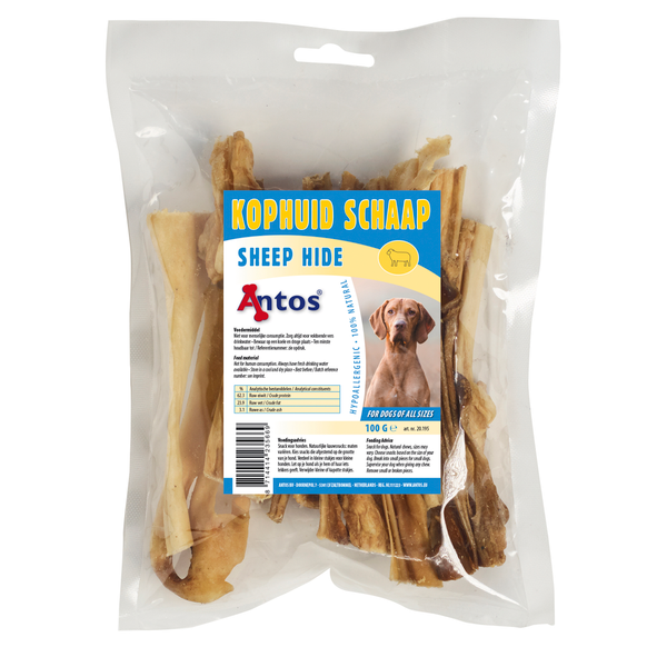 Afbeelding Antos Kophuid Schaap - Hondensnacks - Schaap 12 cm 100 g door Petsplace.nl