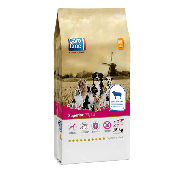 Afbeelding Carocroc 20/10 Superior hondenvoer 15 kg door Petsplace.nl