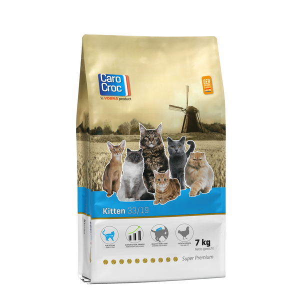 Afbeelding Carocroc 33/19 Kitten kattenvoer 7 kg door Petsplace.nl