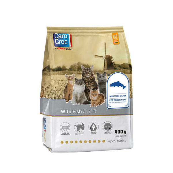 Afbeelding Carocroc With Fish - Kattenvoer - 400 g door Petsplace.nl