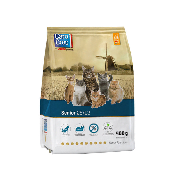 Afbeelding Carocroc Senior - Kattenvoer - 400 g door Petsplace.nl