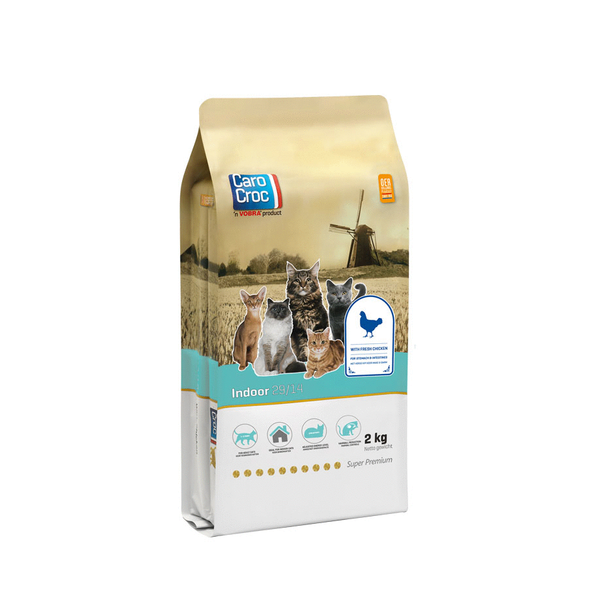 Afbeelding Carocroc 29/14 Indoor kattenvoer 2 kg door Petsplace.nl