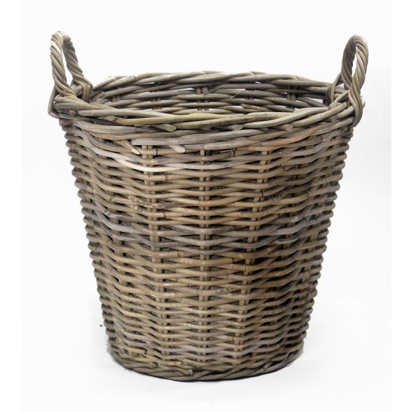 Mand Rotan Antique Grey D45H40CM