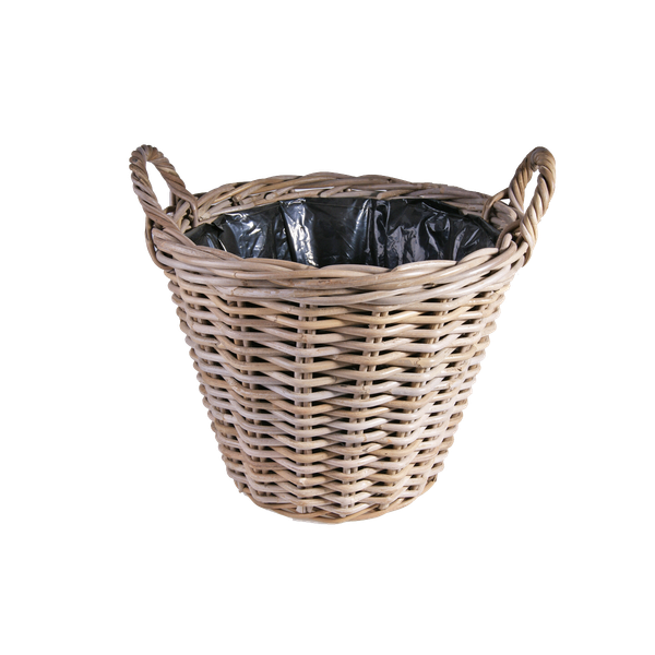 Mand Rotan Antique Grey D40H30CM