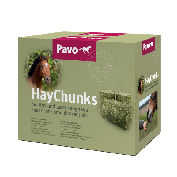 Afbeelding Pavo HayChunks 14kg door Petsplace.nl