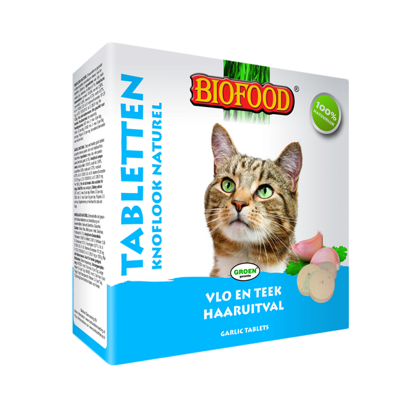Biofood BF Petfood Tabletten Knoflook Naturel voor de kat Per 4 verpakkingen online kopen
