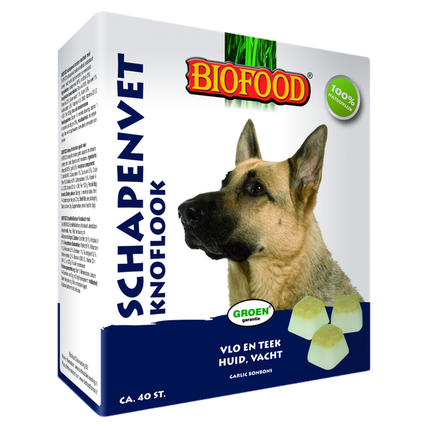 Biofood Schapenvet Maxi 40 stuks Hondensnacks Knoflook&Schapenvet
