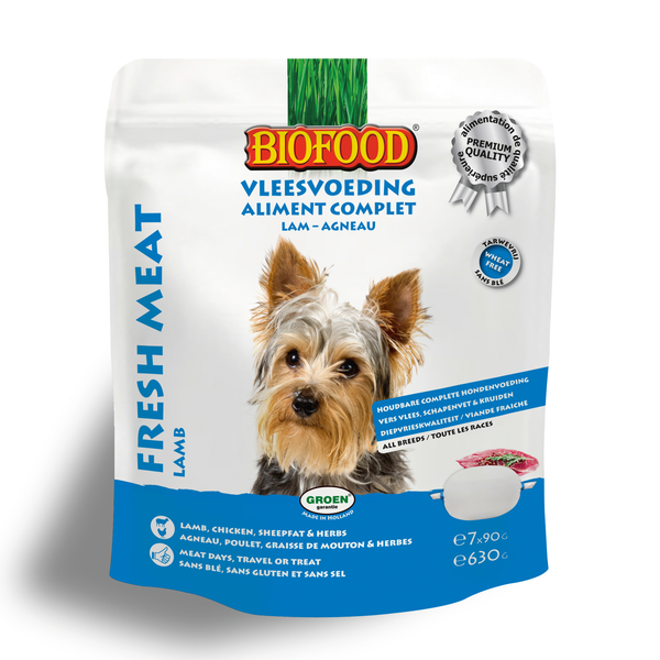 Biofood Vleesvoeding Lam hondenvoer Per verpakking