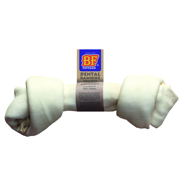 Afbeelding Biofood Kauwkluif Rawhide Dental - Knoop - Large door Petsplace.nl