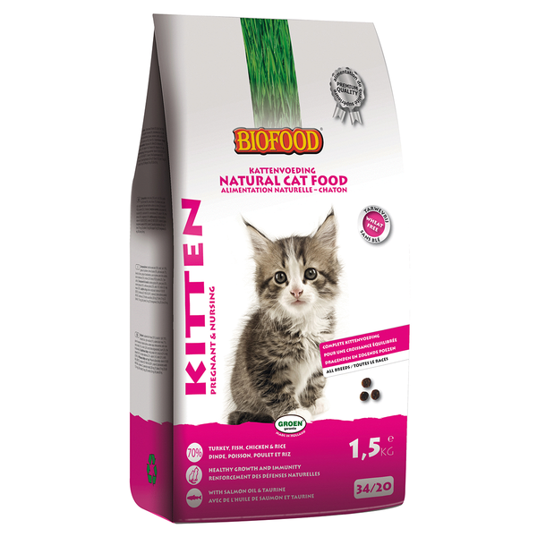 Biofood Kitten Pregnant & Nursing kattenvoer 1.5 kg