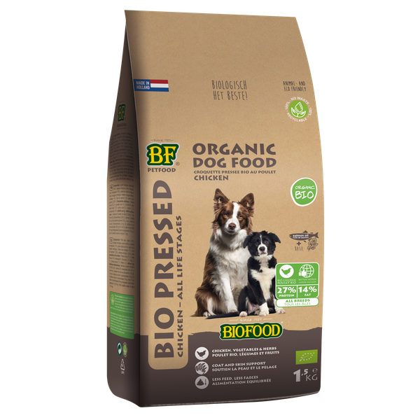 Afbeelding Biofood Organic Geperst hondenvoer 8 kg door Petsplace.nl