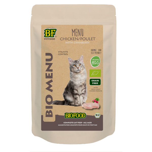 Afbeelding BF ORGANIC KIP MENU 100GR 00000 door Petsplace.nl