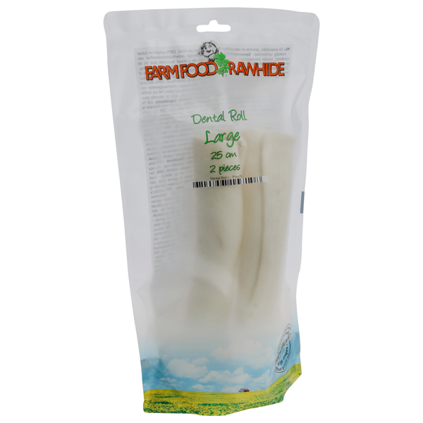 Afbeelding Farm Food Rawhide Dental Roll Rund - Hondensnacks - 130 g door Petsplace.nl