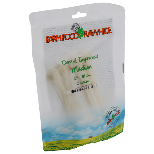 Afbeelding Farm Food Rawhide Dental Impressed Rund - Hondensnacks - 90 g door Petsplace.nl