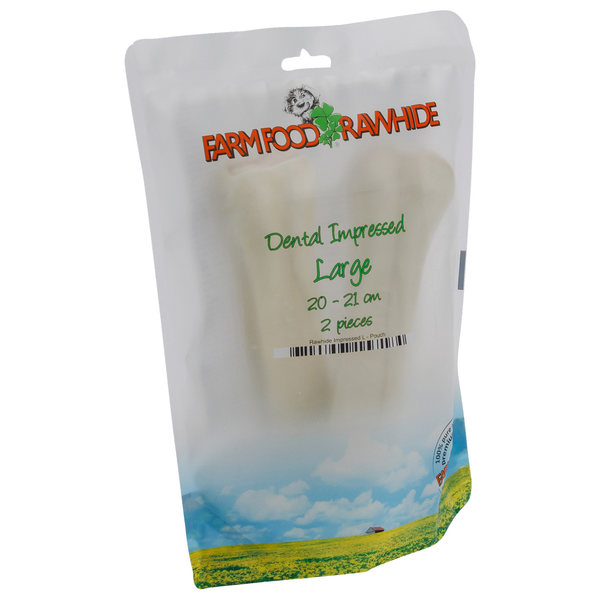 Afbeelding Farm Food Rawhide Dental Impressed Rund - Hondensnacks - 125 g door Petsplace.nl