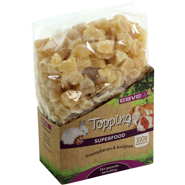 Afbeelding Esve Topping Ananas - Knaagdiersnack - 250 g door Petsplace.nl