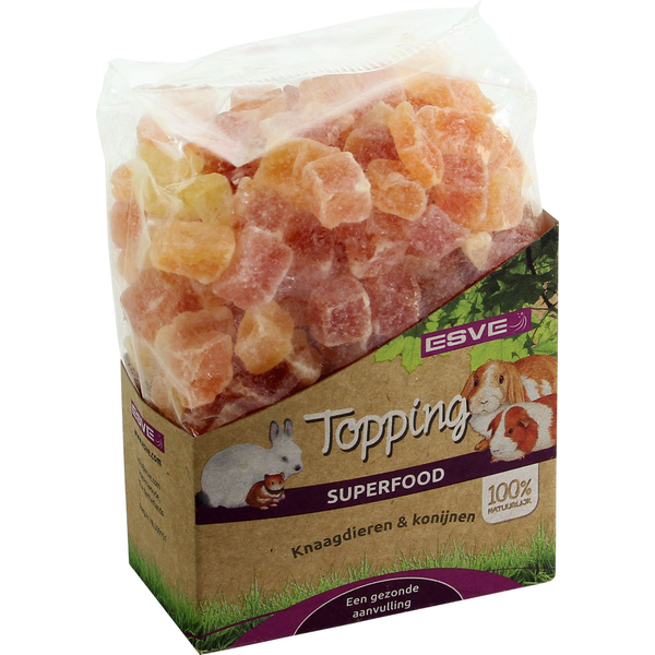 Afbeelding Esve Topping Papaya - Knaagdiersnack - 250 g door Petsplace.nl