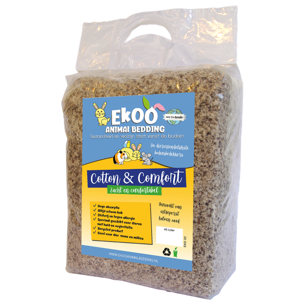 Ekoo Animal Bedding Cotton & Comfort - 40 L
