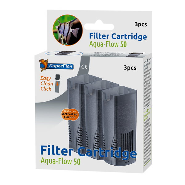 Superfish Filtercassette Aqua Flow 50 Filters 3 stuks