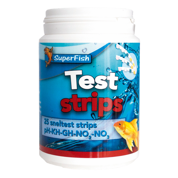 Afbeelding Superfish Test Strips Ph-Kh-Gh-No2-No3 - Testen - 25 stuks door Petsplace.nl