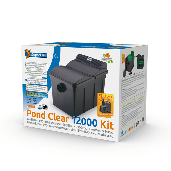 Afbeelding Superfish Pondclear Vijverfilter Kit - Filters - 13 Watt 12000 Uv-C door Petsplace.nl