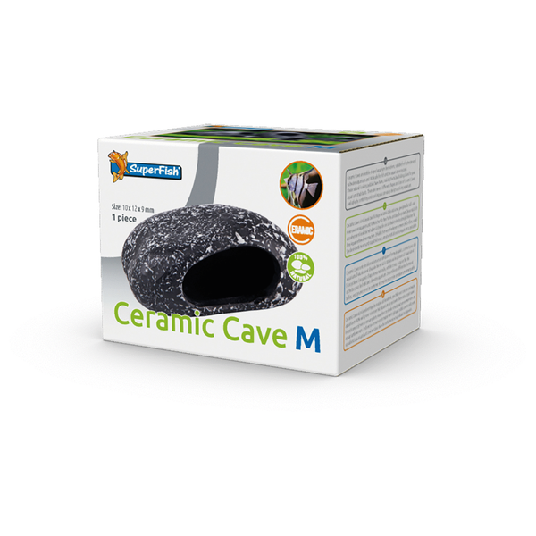 Afbeelding Superfish Ceramic Cave M - Aquarium - Ornament - 10x12x9 cm door Petsplace.nl