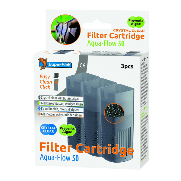 Superfish Aquaflow 50 Filter Crystal Clear Cartridge Filtermateriaal