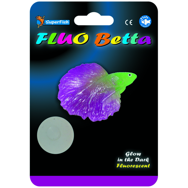 Superfish Fluo Betta - Aquarium - Ornament - Paars
