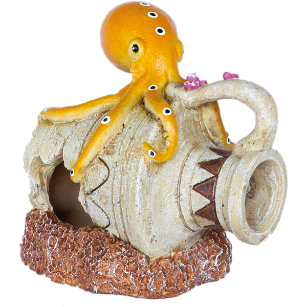 Superfish Deco Jar Octopus Aquarium Ornament 10x16x14 cm