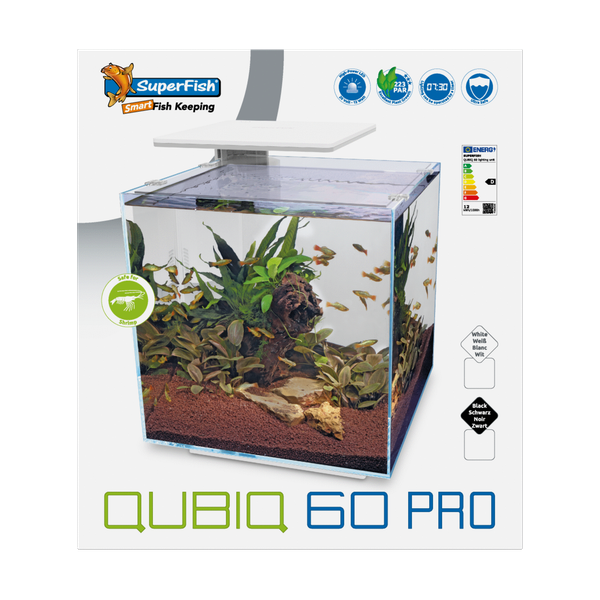 Afbeelding Superfish Qubiq 60 Pro 40x40x50.8 cm - Aquaria - Zwart door Petsplace.nl