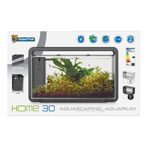 Afbeelding Superfish Home 30 Aquarium 46.5x25x28.5 cm - Aquaria - Zwart door Petsplace.nl