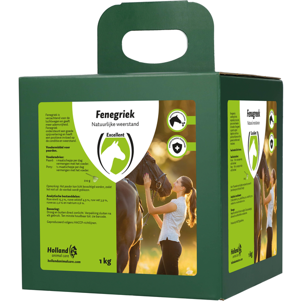 Afbeelding Excellent Fenegriek - Voedingssupplement - 1 kg door Petsplace.nl