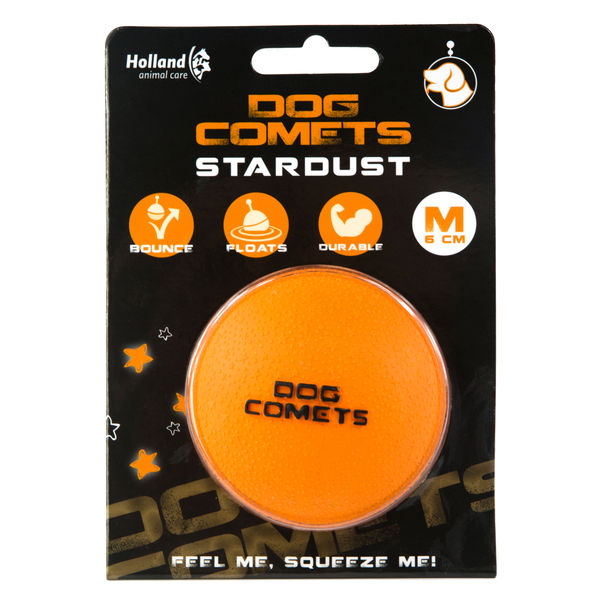 Afbeelding Dog Comets Ball Stardust - Oranje door Petsplace.nl