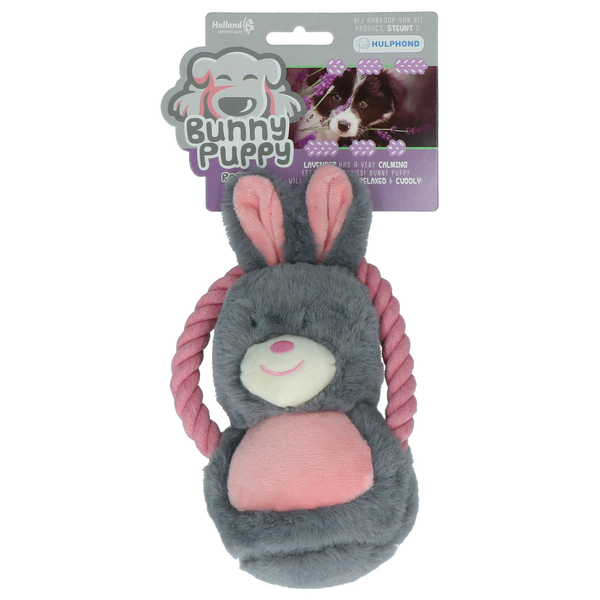 Afbeelding Bunny Puppy Ropey Swing - Hondenspeelgoed - 27x13x6 cm Grijs Roze door Petsplace.nl