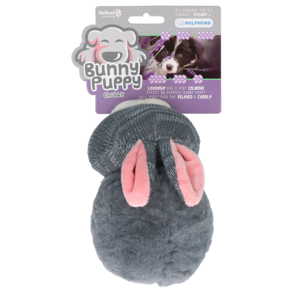 Bunny Puppy Puppy Chubby - Hondenspeelgoed - 23x13x9 cm Grijs Roze