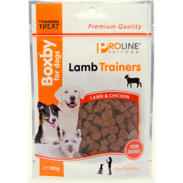 Afbeelding Boxby for dogs Lamb Trainers 100 gram door Petsplace.nl